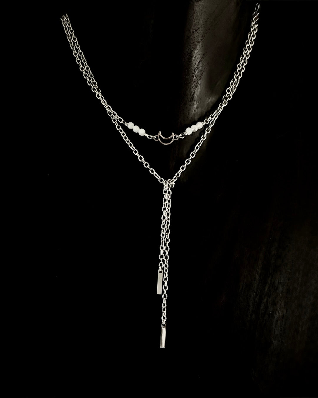 Selene Anew Moonstone 3 Way Lariat Necklace