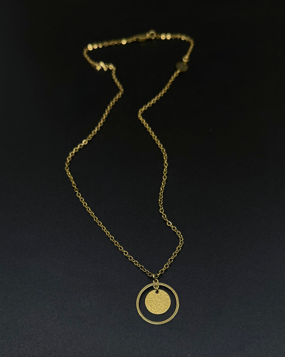 Cassini Halo Necklace - 20mm Gold