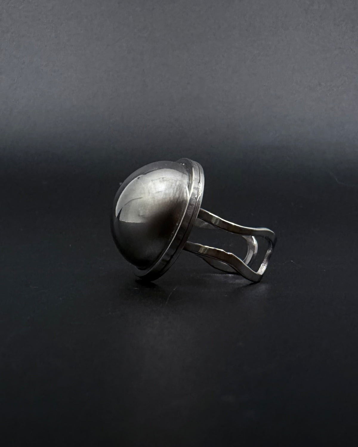 Cassini Halo Adjustable Ring - Silver 20mm