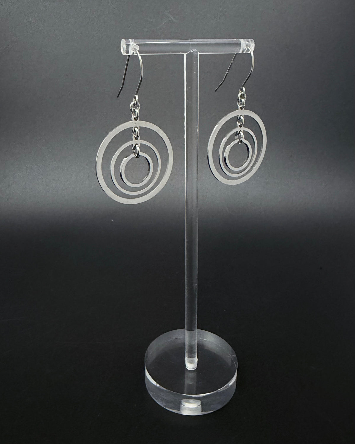 Cassini Align Earrings - Silver 30mm