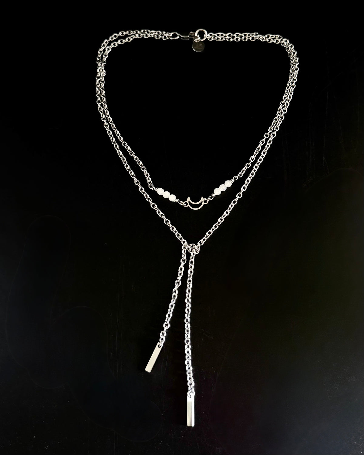 Selene Anew Moonstone 3 Way Lariat Necklace