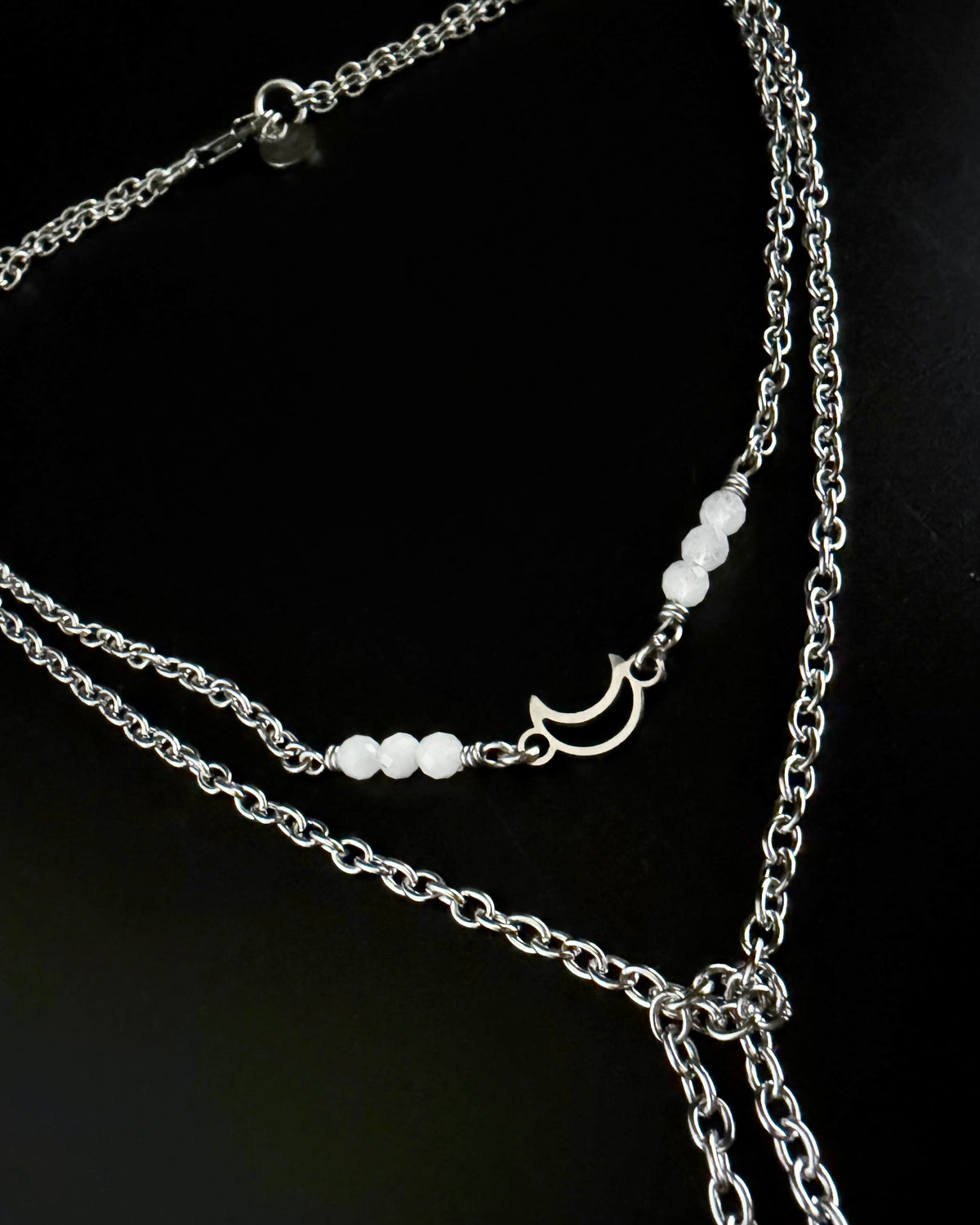 Selene Anew Moonstone 3 Way Lariat Necklace