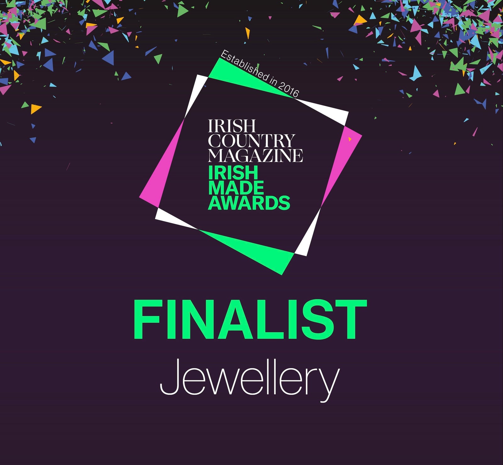 writing on a purple background promoting a forthcoming awards event 